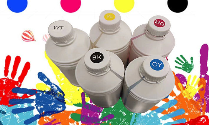 Tinta de impressora de transferência DTF de encadernação original espectro de cores de alta redução