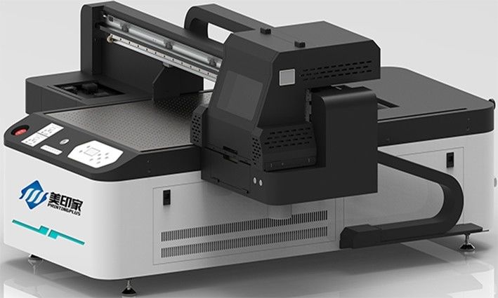 Impressora UV a jato de tinta com tinta de verniz para materiais foscos e texturizados
