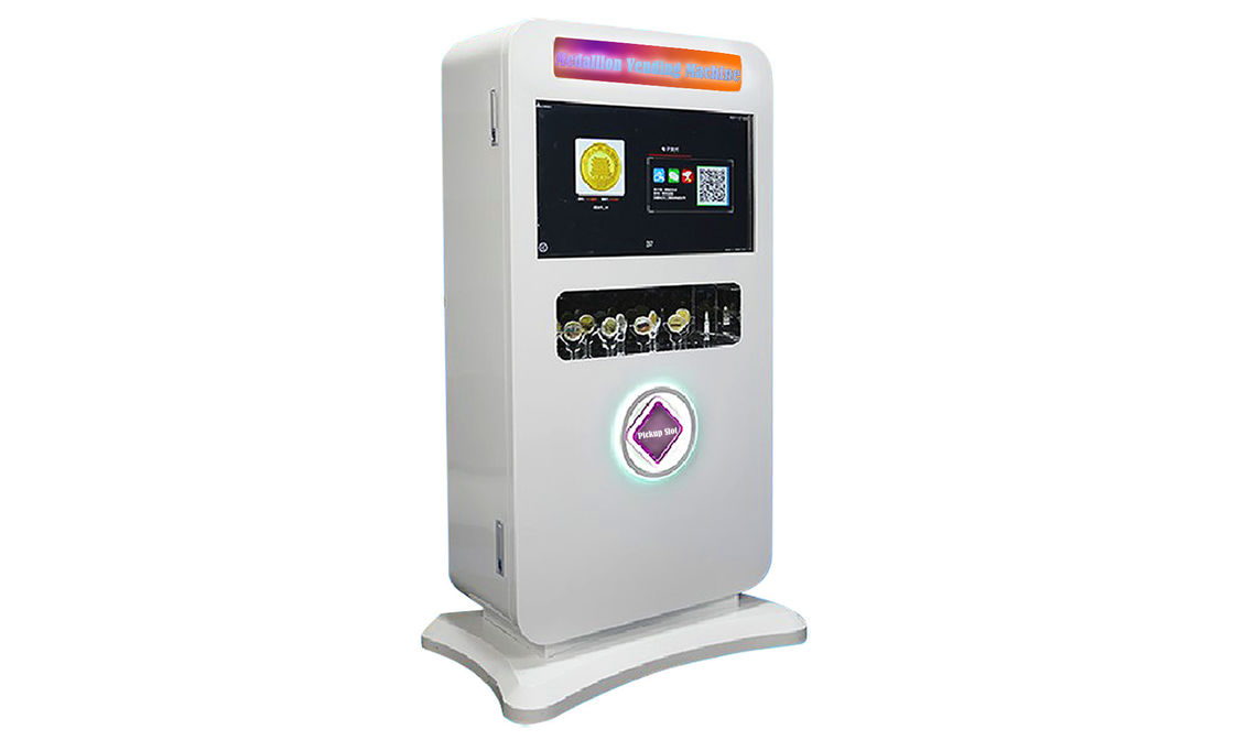 Vendas em massa de 100 peças / canal variedade de cor personalizado embreagem comemorativa máquinas de venda automática