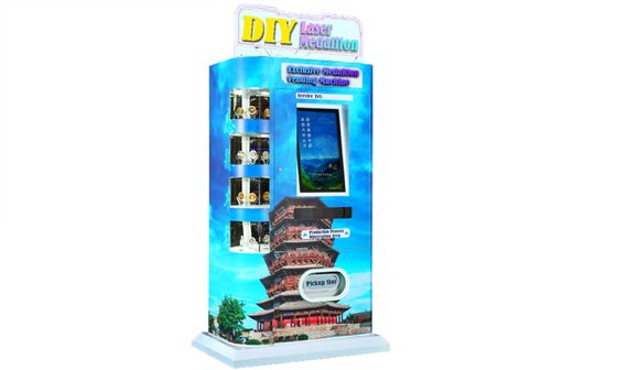 Máquina de venda automática movida por moedas com suporte a vídeo inteligente e colorido com conexão 4G/WiFi